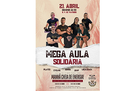 Mega aula de Zumba solidária